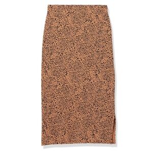 AMAZON animal print midi skirt